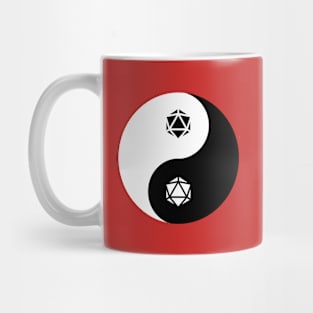 Yin Yang RPG D20 Dice Mug